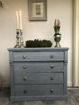 130 1 Kommode Grau Neu